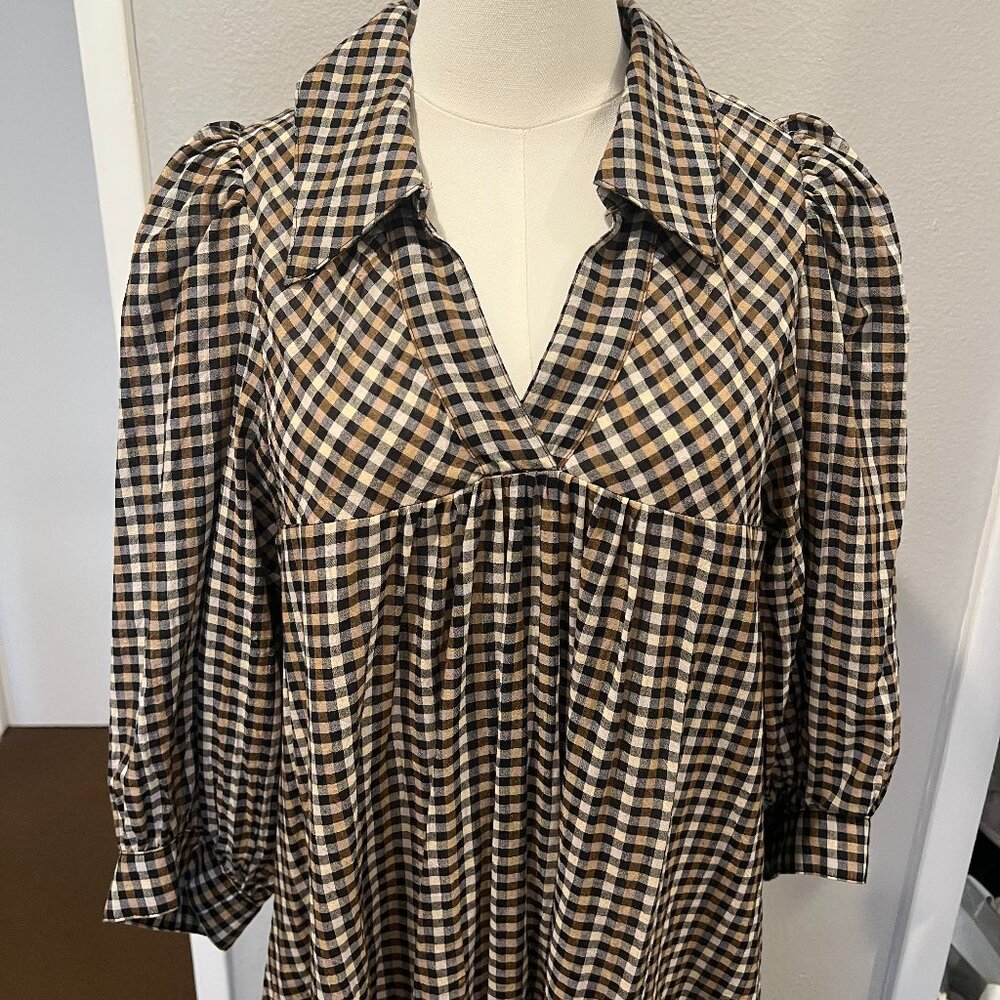 Samsoe & Samsoe Opal Dress Orchid Check, Size M. - Picture 2 of 10